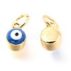 Brass Enamel Pendants KK-Y001-02B-03G-2