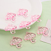 Transparent Acrylic Pendants TACR-T024-01B-903-6