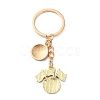 Football Theme Alloy & Enamel Keychains AL-A001-01B-G-3