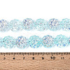 Electroplate Transparent Glass Beads Strands EGLA-N055-01A-4