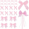 64Pcs 5 Styles Polyester Bowknot Ornament Accessories DIY-SP0004-75-1