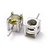 Rhodium Plated 925 Sterling Silver Peg Bails STER-D035-47P-09-3