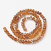 Electroplate Transparent Glass Beads Strands EGLA-A034-T4mm-M12-2