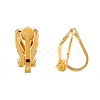 Brass Clip-on Earring Findings EC110-G-2