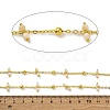 Handmade Faceted Natural White Jade Beaded Chains CHC-L050-02G-04-2