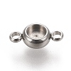 Tarnish Resistant 304 Stainless Steel Links Connectors Settings STAS-K202-02B-P-1