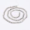 Electroplate Non-Magnetic Synthetic Hematite Beads Strands G-F510-25D-2
