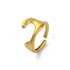 Irregular 304 Stainless Steel Open Cuff Rings for Women RJEW-M019-46G-2