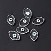 Handmade Evil Eye Lampwork Cabochons LAMP-F025-06A-5