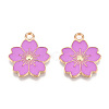 Alloy Enamel Pendants X-ENAM-S121-115H-3