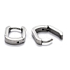 Tarnish Resistant 304 Stainless Steel Huggie Hoop Earrings STAS-H156-11B-P-3