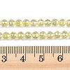 Electroplate Transparent Glass Beads EGLA-B013-02A-FR12-4