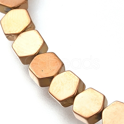 Electroplated Synthetic Non-magnetic Hematite Beads Strands G-C154-B01-1