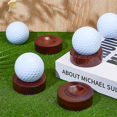 8Pcs Pine Board Golf Display Stands for Display Golf Ball ODIS-OC0001-95-1