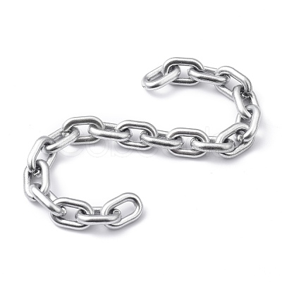 Handmade Spray Painted CCB Cable Chains AJEW-JB00719-03-1