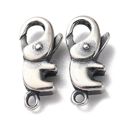 925 Thailand Sterling Silver Lobster Claw Clasps STER-D003-59A-AS-1