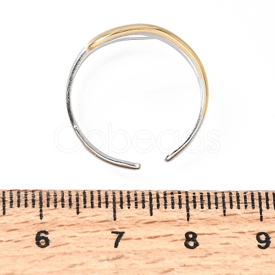 304 Stainless Steel Cuff Open Rings SA-CBAB767-23GP-1