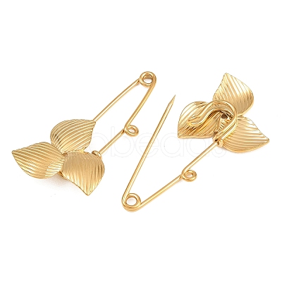 Trillium 304 Stainless Steel Safety Pins Brooch Findings SA-CBA098D-14C-G01-1