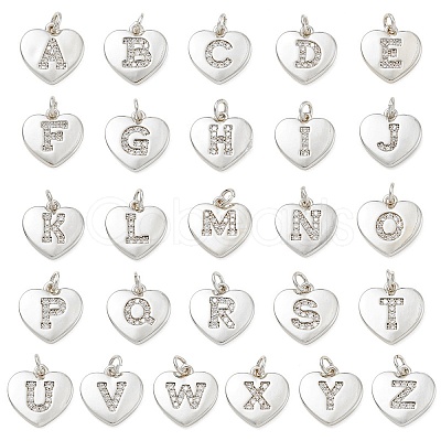 Brass Micro Pave Clear Cubic Zirconia Pendants KK-D229-01P-1