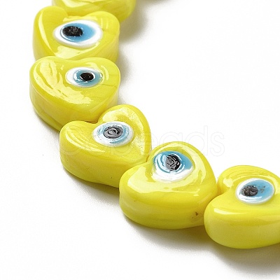 Handmade Evil Eye Lampwork Beads Strands LS-LAMP-E023-07B-04-1