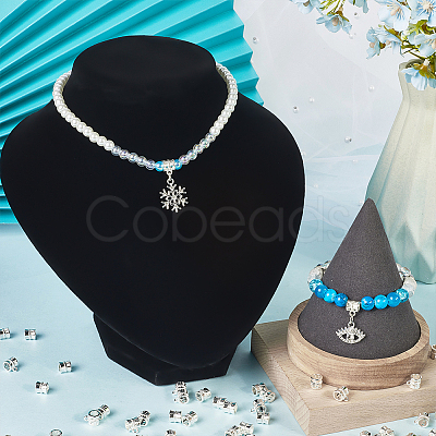 240Pcs Tibetan Style Alloy Tube Bails TIBE-SP0001-09S-1
