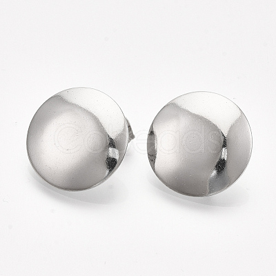 Non-Tarnish 201 Stainless Steel Stud Earring Findings X-STAS-S079-52B-1