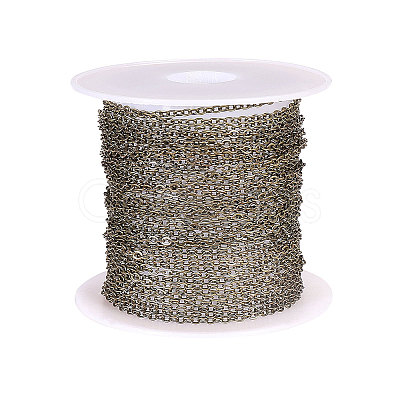 Brass Coated Iron Cable Chains CH-CJ0001-02AB-1