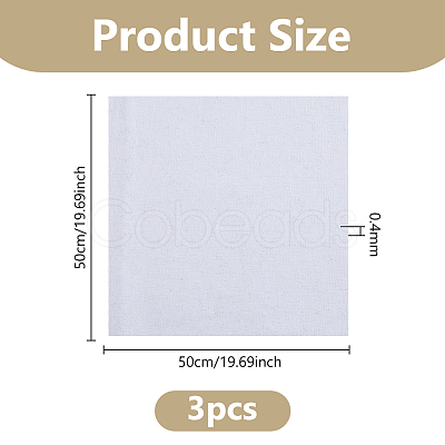 3Pcs Linen Cross Stitch Fabric DIY-DC0003-81B-1