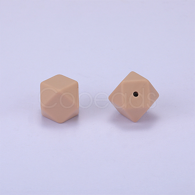Hexagonal Silicone Focal Beads SI-JX0020A-85-1