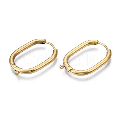 316 Surgical Stainless Steel Hoop Earrings Findings STAS-N097-055LG-1