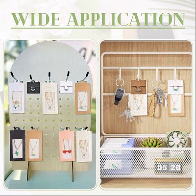 50Pcs Rectangle Foldable Paper Jewelry Display Cards for Rings CDIS-FS0001-31D-1