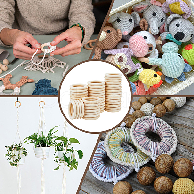 Unfinished Schima Wood Rings for DIY Accessories WOOD-WH0002-65B-1
