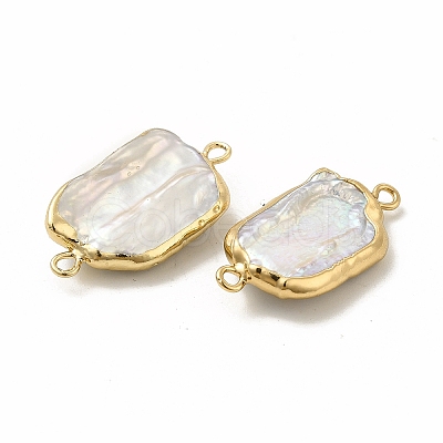 Baroque Natural Keshi Pearl Connector Charms PEAR-P004-11KCG-1