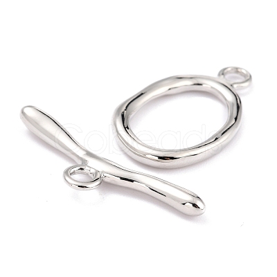 Rack Plating Brass Toggle Clasps X-KK-B036-06P-1