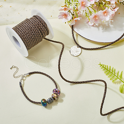 10M Braided Leather Cord WL-SC0001-04-1