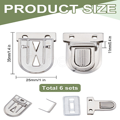 Iron Purse Push Lock Sets IFIN-LP0001-24-1