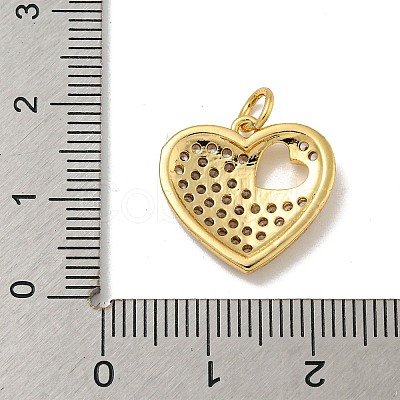 Brass Micro Pave Cubic Zirconia Pendants KK-N254-136A-G-1