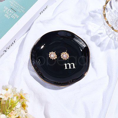 Round Ceramic Jewelry Dish AJEW-WH20067-015B-1