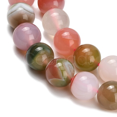 Natural Agate Beads Strands G-F814-A02-10mm-1