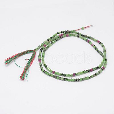 Natural Ruby in Zoisite Beads Strands G-E351-02-1