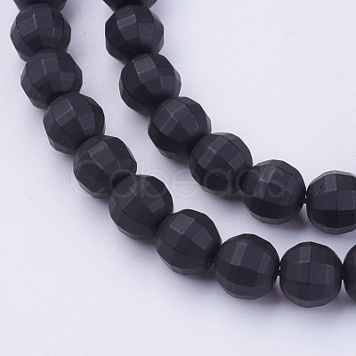 Opaque Glass Beads Strands PORC-P025-01-12mm-1