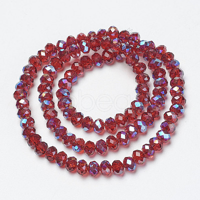 Electroplate Glass Beads Strands EGLA-A034-T2mm-I14-1