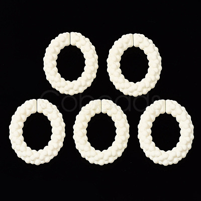 Spray Painted CCB Plastic Linking Rings CCB-Q091-011F-1