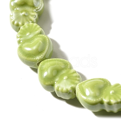 Handmade Porcelain Beads Strands PORC-I028-01E-1