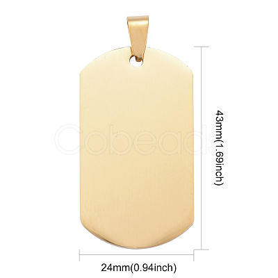 PVD Vacuum Plating 304 Stainless Steel Big Pendants STAS-I140-19E-G-1