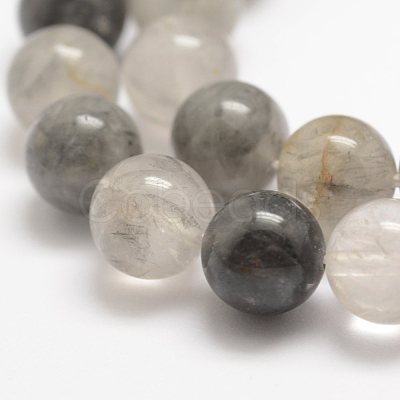 Natural Cloudy Quartz Beads Strands X-G-E376-8mm-01-1