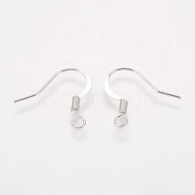 Brass French Earring Hooks X-KK-Q366-S-NF-1