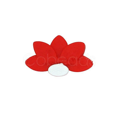 Lotus Food Grade Eco-Friendly Silicone Beads SIL-WH0013-50E-1