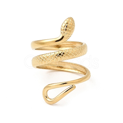 304 Stainless Steel Cuff Open Rings STAS-H259-02G-1
