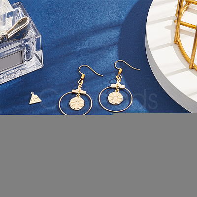 12Pcs 6 Styles Brass Charms KK-BC0010-13-1